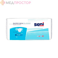 Подгузники Seni SUPER Classic , размер L (100-150см), 30шт